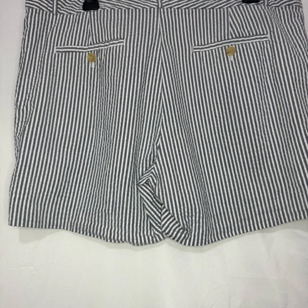 Banana Republic Gray Striped Shorts Size 14